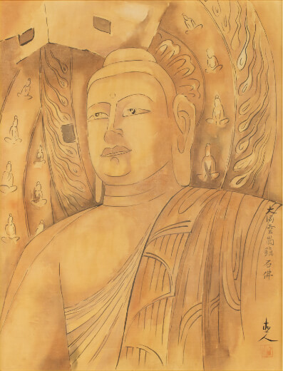 《大同雲崗鎮石仏》