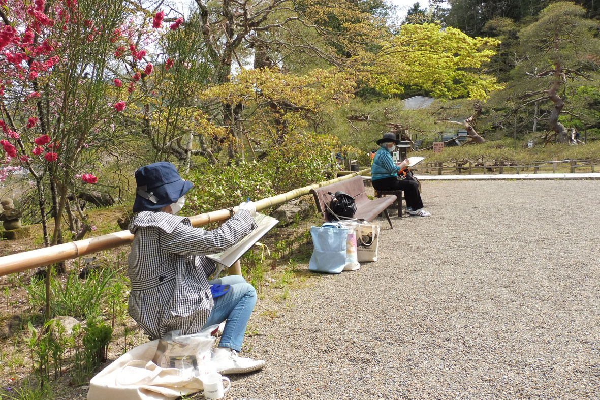 【レポート】春景展　スケッチワークショップ「春景を描く」